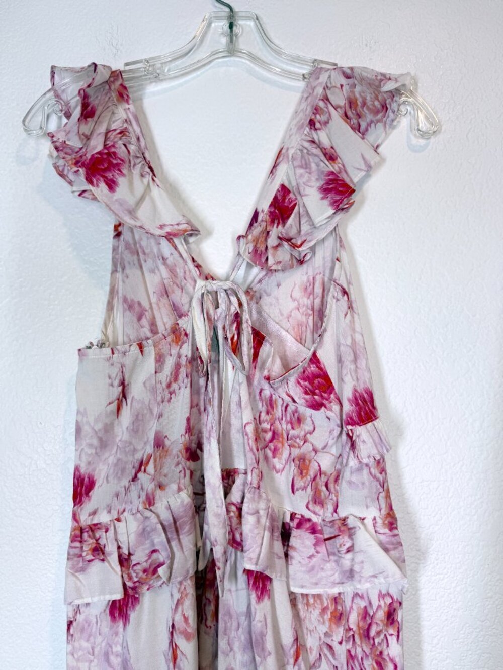 Misa Los Angeles Morrison Dress Midi Cottagecore Floral Pink Romantic Small - Picture 8 of 15